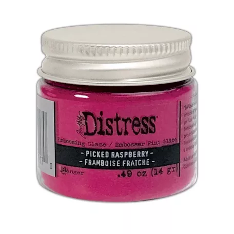 Ranger Distress embossing glaze - Picked raspberry - Fényes átlátszó domborítópor - Tim Holtz (1 db)