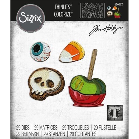 Vágósablon 666002, Trick or Treat Colorize Tim Holtz/ Sizzix Thinlits Die Set (1 csomag)