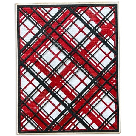 Vágósablon 666068, Layered Plaid Tim Holtz/ Sizzix Thinlits Die Set (1 csomag)