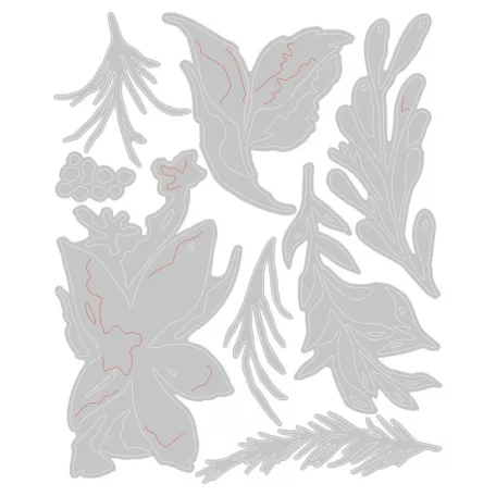 Vágósablon 666067, Holiday Brushstroke #3 Tim Holtz/ Sizzix Thinlits Die Set (1 csomag)
