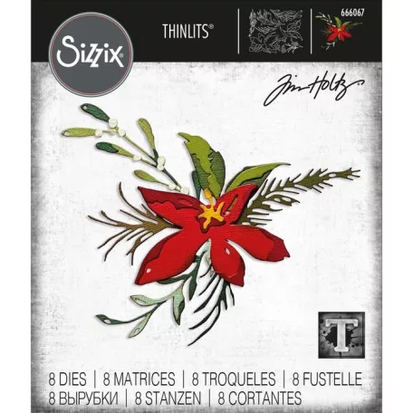 Vágósablon 666067, Holiday Brushstroke #3 Tim Holtz/ Sizzix Thinlits Die Set (1 csomag)
