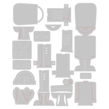 Vágósablon 666066, Harvey Colorize Tim Holtz/ Sizzix Thinlits Die Set (1 csomag)