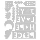 Vágósablon 666064, Christmas Cutouts Tim Holtz/ Sizzix Thinlits Die Set (1 csomag)