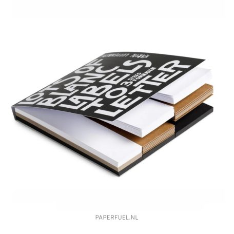 Címke papírtömb , 300g White / Black / Kraft/ PF Labels / Gifttag Block (135 címke)