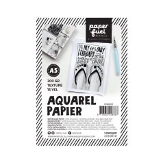   Akvarell papír A5, 300g Off-white Texture / PF Aquarel Paper (15 lap)
