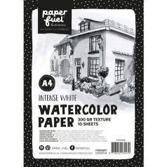   Akvarell papír A4, 300g White Texture / PF Watercolor Paper (10 lap)