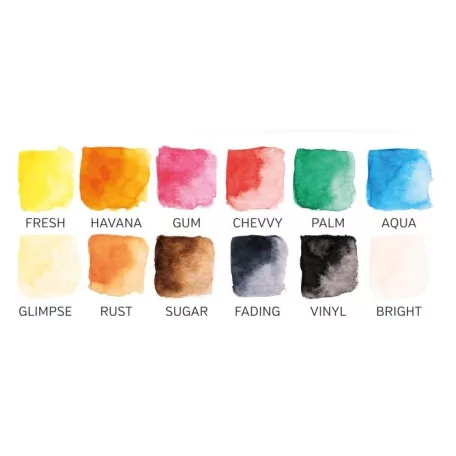 Akvarellfesték készlet , Retro Love / PF Watercolor Set (1 csomag)