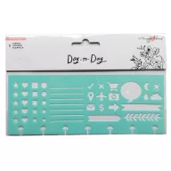  American Crafts Day-to-Day Planner Discs Stencil Icons (1 db)
