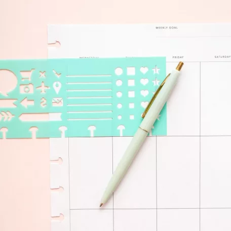 American Crafts Day-to-Day Planner Discs Stencil Icons (1 db)