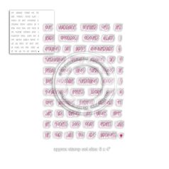   Szilikonbélyegző A6, Everlasting Sentiments / Polkadoodles Clear Stamps (1 csomag)