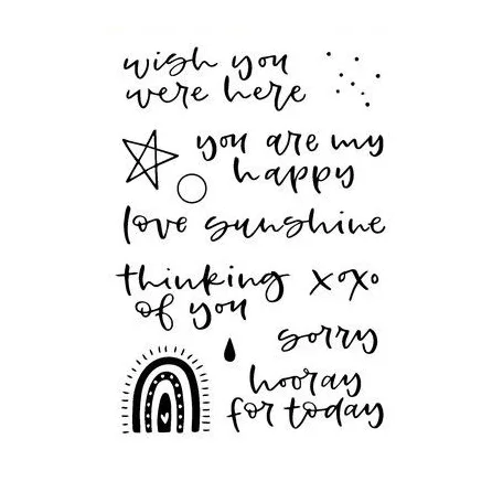 Szilikonbélyegző A6, Rainbow 2 / CE Clear Stamps (1 csomag)