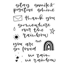   Szilikonbélyegző A6, Rainbow 1 / CE Clear Stamps (1 csomag)