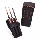 Összecsukható utazó ecset , Le Voyager Black Wallet Set / Raphaël Le Voyageur Travel Brush (1 csomag)
