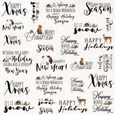   Scrapbook papír 12" (30 cm), Winter Holiday / Craft&You Paper (1 ív)