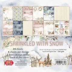  Papírkészlet 6" (15 cm), Sprinkled with Snow / Craft&You Paper Set (24 lap)