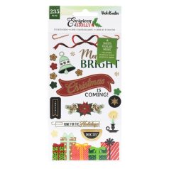   Matrica , Stickers Book - Gold Foil / AC - Vicki Boutin - Evergreen and Holly (8 ív)
