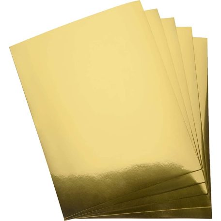 Tükörfényes karton A4, Arany / Metallic cardboard (10 lap)