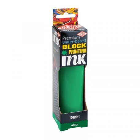 Lino festék / Linóleum tinta 100 ml, GREEN / Essdee Premium Quality Block Printing Ink (1 db)