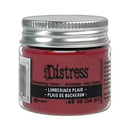 Ranger Distress embossing glaze - Lumberjack plaid - Fényes átlátszó domborítópor - Tim Holtz (1 db)