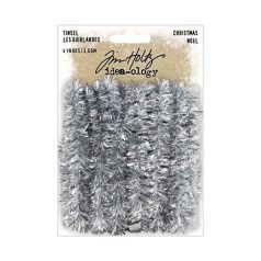   Díszítőelem, Tinsel Silver Christmas / Idea-ology Tim Holtz Christmas (1 csomag)