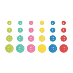   Gombok , Buttons Summer/ Simple Stories Color Vibe (1 csomag)