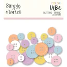 Gombok , Buttons Spring/ Simple Stories Color Vibe (1 csomag)