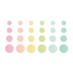   Gombok , Buttons Lights/ Simple Stories Color Vibe (1 csomag)