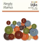 Gombok , Buttons Fall/ Simple Stories Color Vibe (1 csomag)