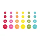Gombok , Buttons Brights/ Simple Stories Color Vibe (1 csomag)