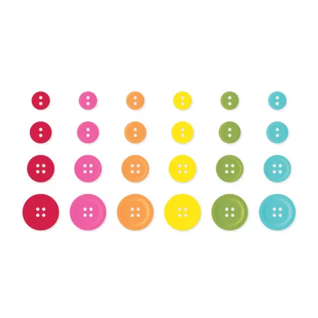 Gombok , Buttons Brights/ Simple Stories Color Vibe (1 csomag)