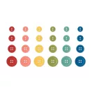 Gombok , Buttons Bolds/ Simple Stories Color Vibe (1 csomag)
