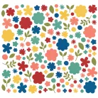 Kivágatok , Flower Bits Bolds/ Simple Stories Color Vibe (1 csomag)