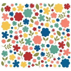   Kivágatok , Flower Bits Bolds/ Simple Stories Color Vibe (1 csomag)