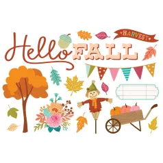   Kivágatok , Simple Pages Pieces / Simple Stories Harvest Market (1 csomag)