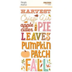   Matrica , Foam Stickers / Simple Stories Harvest Market (2 ív)