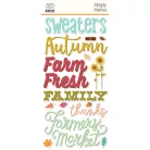 Matrica , Foam Stickers / Simple Stories Harvest Market (2 ív)