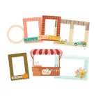 Chipboard , Chipboard Frames / Simple Stories Harvest Market (1 csomag)