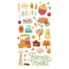 Chipboard 6"X12", Chipboard / Simple Stories Harvest Market (1 ív)