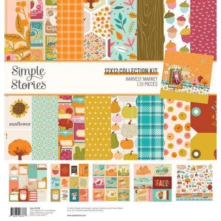 Papírkészlet 12" (30 cm), Collection Kit / Simple Stories Harvest Market (1 csomag)