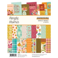   Papírkészlet 6"x8", Paper Pad / Simple Stories Harvest Market (24 lap)