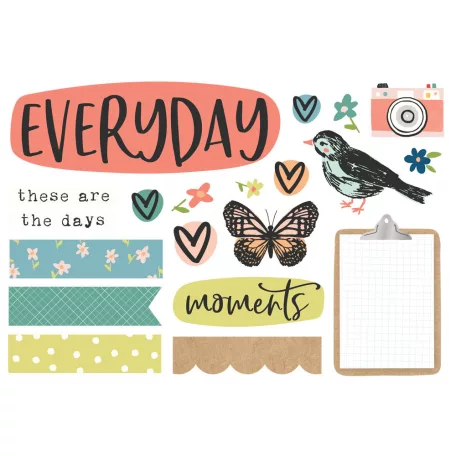 Kivágatok , Simple Pages Pieces / Simple Stories Life Captured (1 csomag)