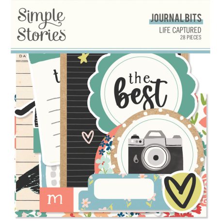 Kivágatok , Journal Bits / Simple Stories Life Captured (1 csomag)