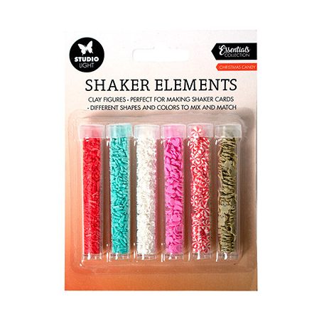 Díszítőelem rázóablakhoz , Christmas candy Essentials nr.01 / SL Shaker elements (1 csomag)