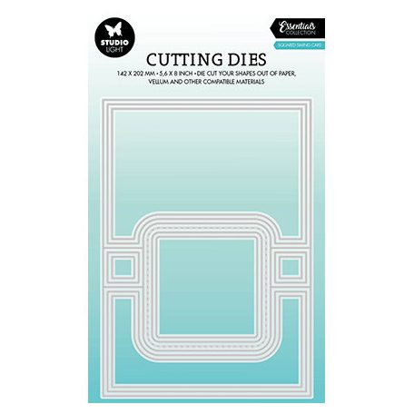 Vágósablon , Squared Swing Card Essentials nr.384 / SL Cutting Die (1 csomag)