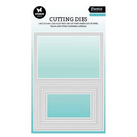 Vágósablon , Folded card rectangle Essentials nr.438 / SL Cutting Die (1 csomag)