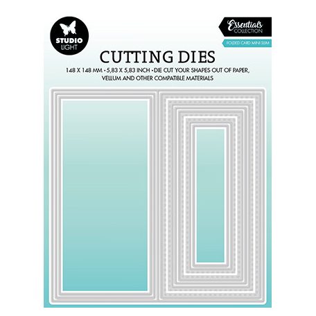 Vágósablon , Folded card mini slimline Essentials nr.439 / SL Cutting Die (1 csomag)