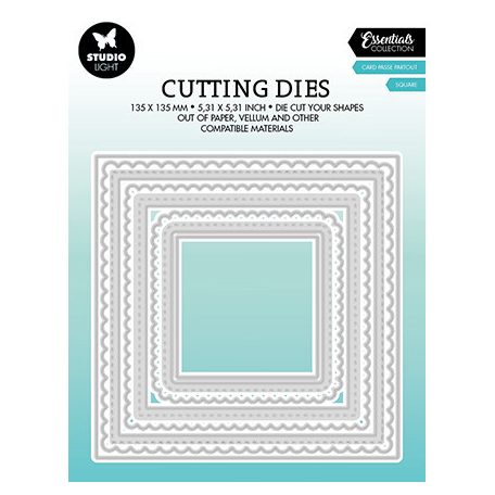Vágósablon , Square passe partout Essentials nr.446 / SL Cutting Die (1 csomag)