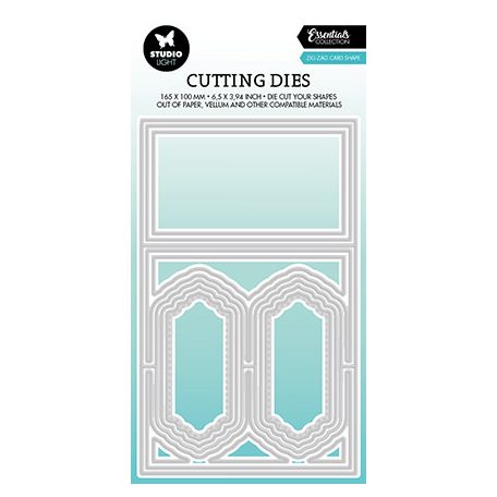 Vágósablon , Zig-zag card shape Essentials nr.448 / SL Cutting Die (1 csomag)