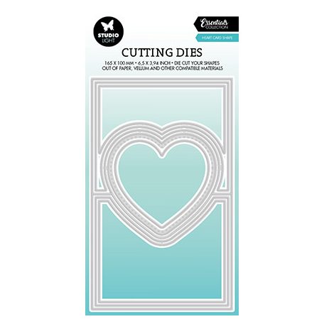 Vágósablon , Heart card shape Essentials nr.449 / SL Cutting Die (1 csomag)