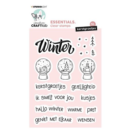 Szilikonbélyegző , Kerst & Winter groetjes NL Essentials nr.293 / SL Clear Stamps (1 csomag)